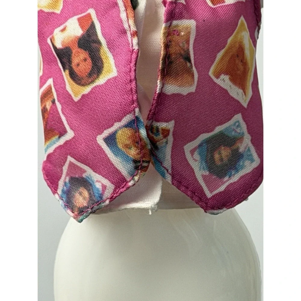 BARBIE SKIPPER TOP SHIRT PHONE FUN 1995 SKIPPER WHITE & PINK DOLL CLOTHES
